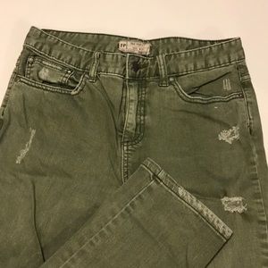 FP light army colored jeans